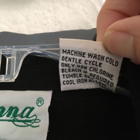 Vintage semi sheer black dark academia sleeveless blouse M - Picture 9 of 9